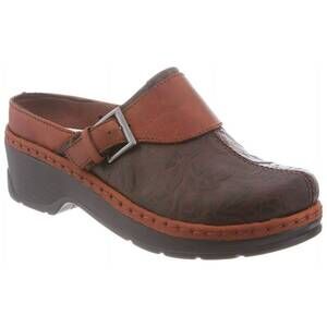 NEW KLOGS FOOTWEAR women's austin clog in brown flower tool